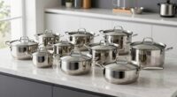 top stainless steel induction sets