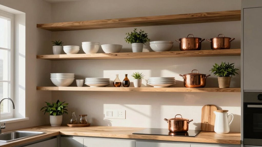 balanced cohesive shelf styling