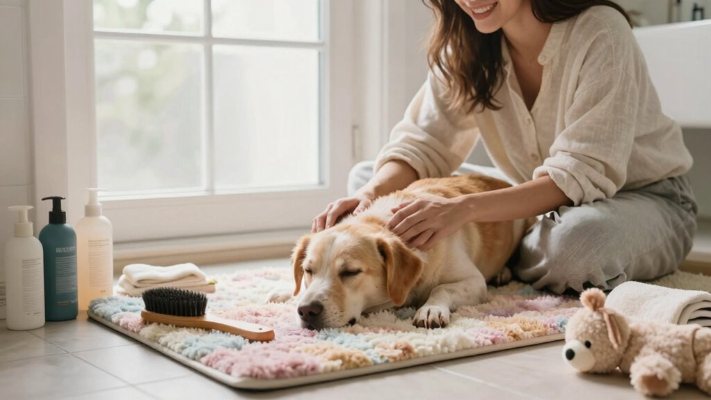 calm consistent grooming routine