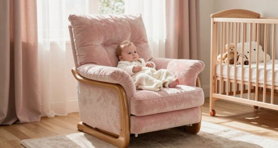 comfortable stylish nursery seating