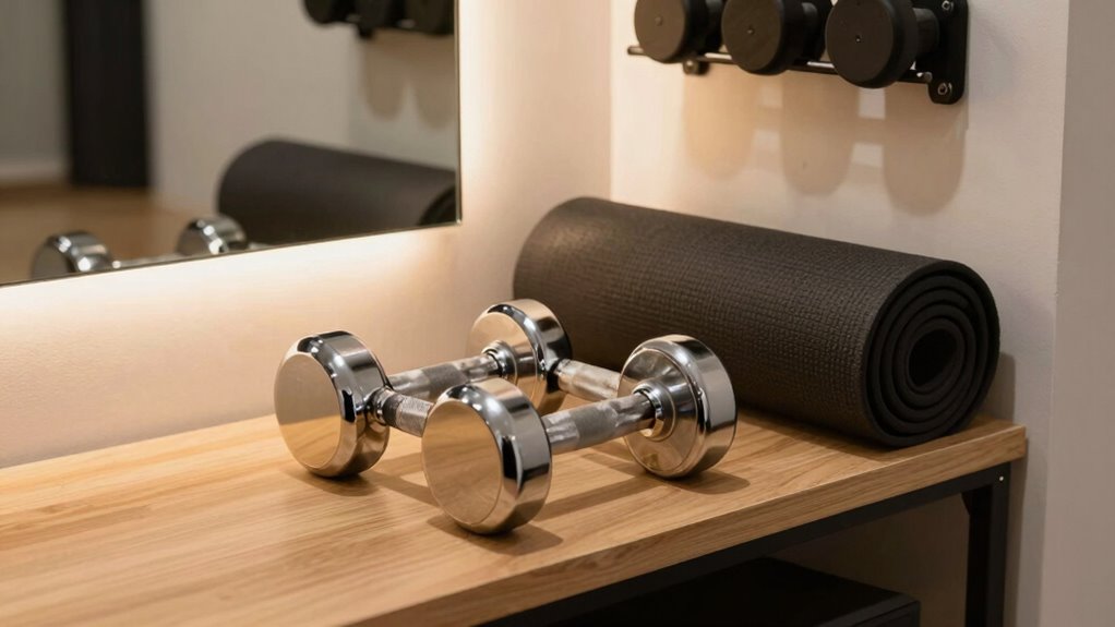 compact adjustable dumbbells
