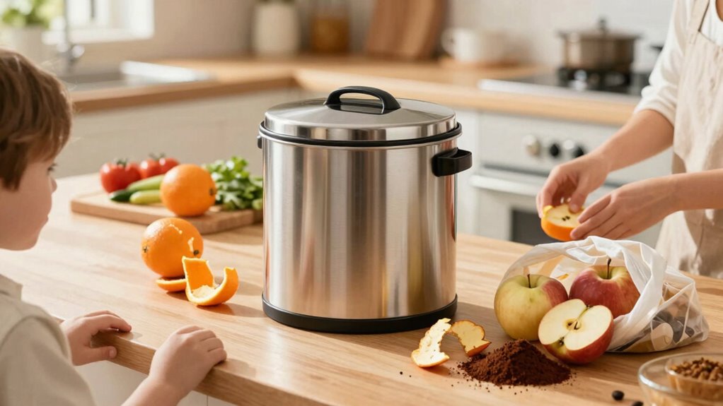 convenient odor free countertop composting