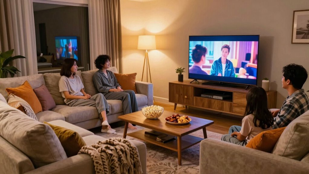 cozy customizable family movie setup