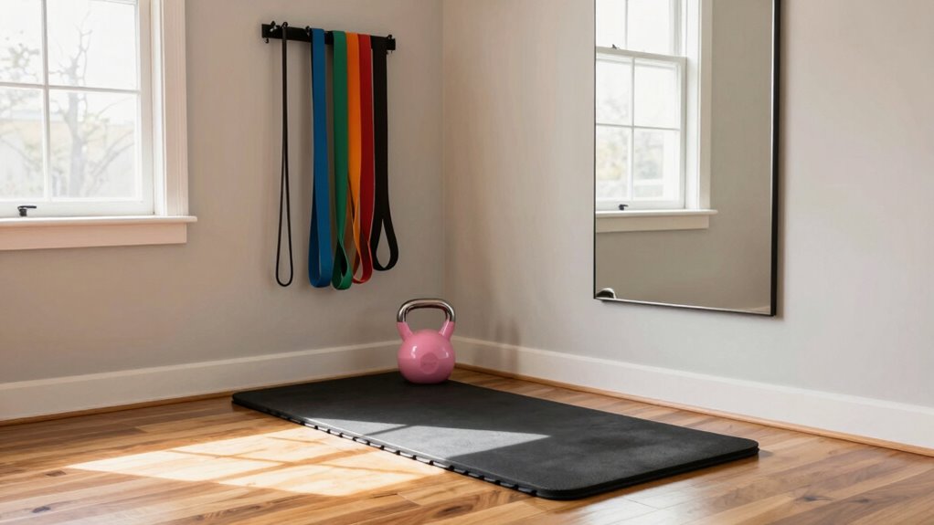create inviting home workout space
