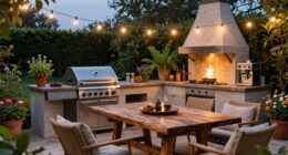 create welcoming outdoor kitchen