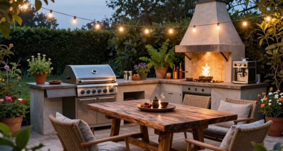 create welcoming outdoor kitchen