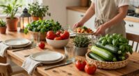 eco friendly dinner hosting