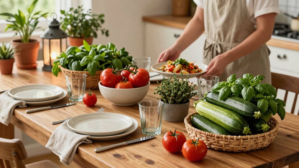 eco friendly dinner hosting