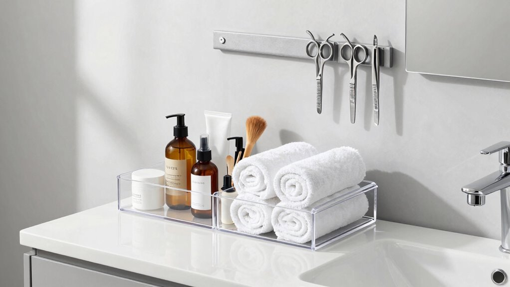elegant eco friendly bathroom organization