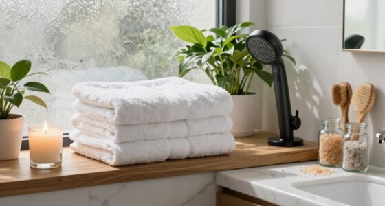 enhance bathroom with spa tools