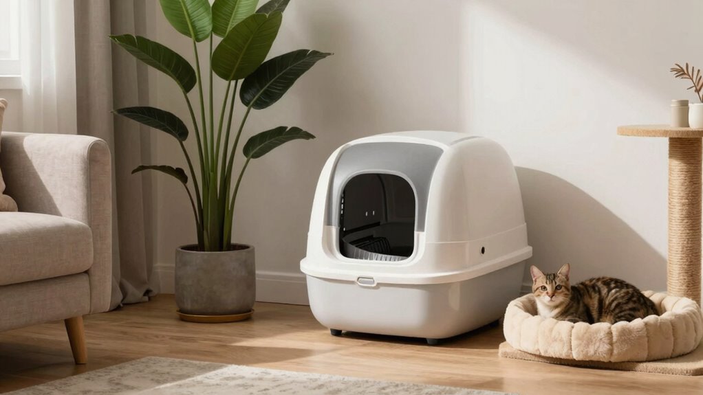 ideal cat litter box placement