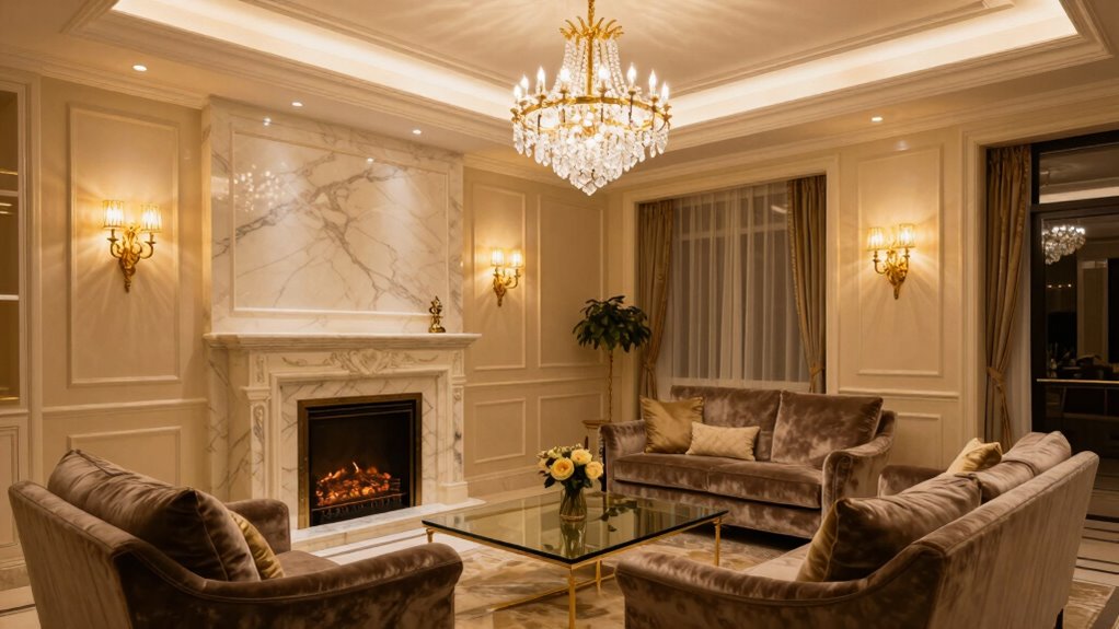 layered warm ambient lighting