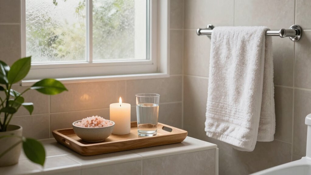mindful bathroom self care routine