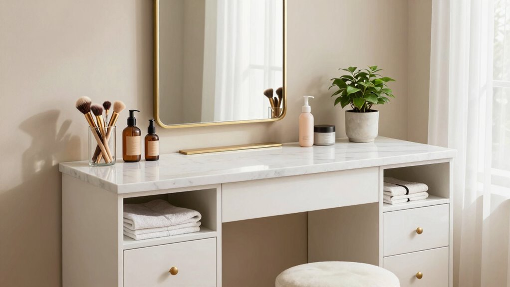 organized eco friendly beauty space