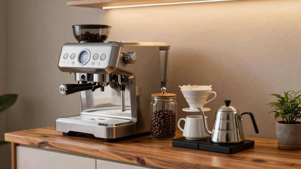 organized flavorful coffee routine