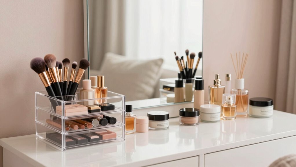 organized vanity for efficiency