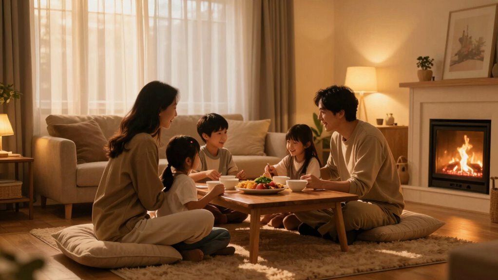 peaceful family evening routines