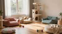 peaceful multi pet home