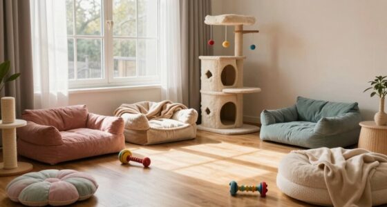 peaceful multi pet home