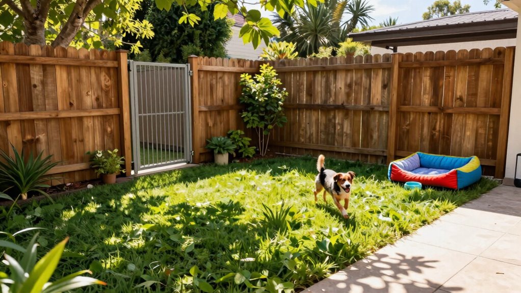 pet safe plants and secure fencing