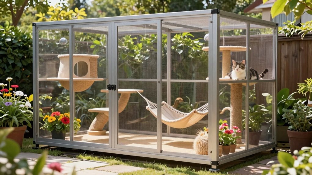 safe durable enriching outdoor enclosure