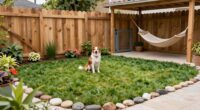safe natural dog yard