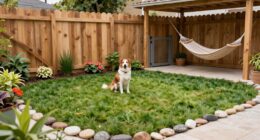 safe natural dog yard