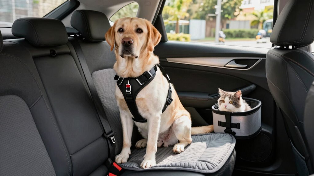 secure pets during car trips