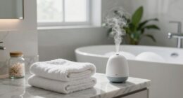 spa inspired bathroom routine