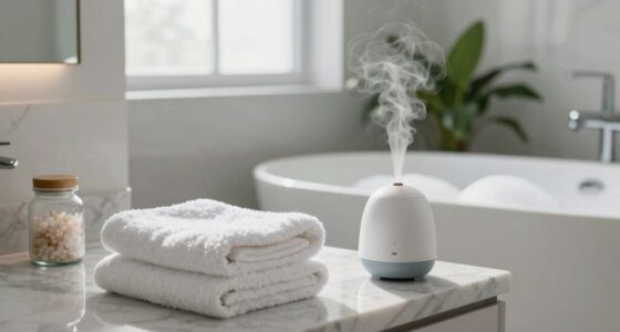 spa inspired bathroom routine