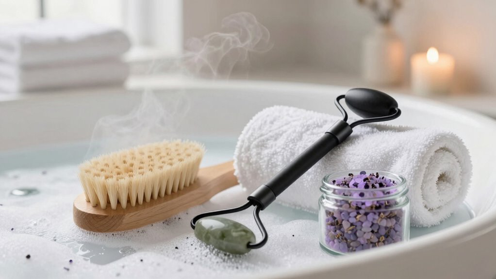 spa like bathroom relaxation essentials
