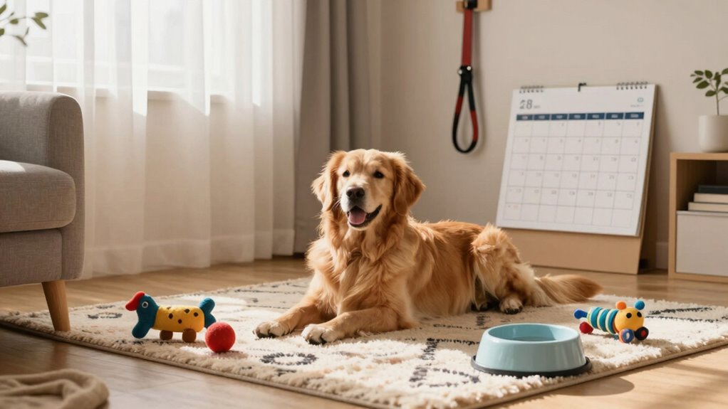 structured daily dog activities