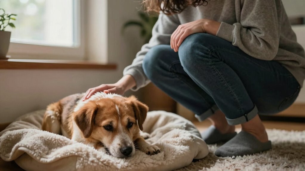 support nervous dogs calmly