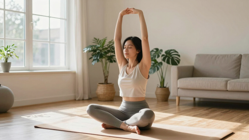 15-Minute Yoga to Ease Stress and Slow Down—Without Standing Up