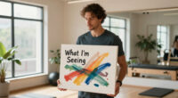 A man created this work called "What I'm Seeing"