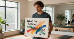 A man created this work called "What I'm Seeing"