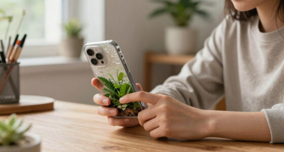 A U.K. designer made this phone case to reduce screen time. The terrarium plants will only survive if you put your screen down.