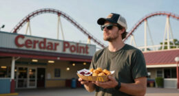 Man banned from Cedar Point after viral video shows him eating McNuggets on roller coaster