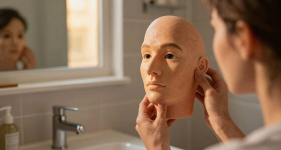 Putting On Ultra Realistic Silicone Mask