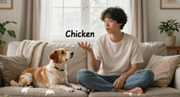 Sleeping Dog instantly wakes up to the word ‘Chicken’