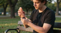 The man with an actual penis on his arm