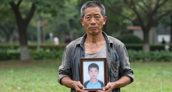 This is Guo Gangtang, whose son Xinzhen was kidnapped in 1997. He spent 24 years searching across China, riding over 500,000 km using up his life savings. They were finally reunited in 2021, and his journey ended up helping authorities find over 100 other missing children.
