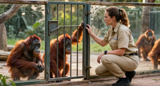 TIL in 2017 Perth Zoo was put on lockdown when two orangutans briefly escaped their enclosure. A 5-year-old male orangutan fell over a barrier & into a garden bed outside the enclosure. His mom then simply went to retreive him before using the visitor boardwalk to go back to her exhibit voluntarily.