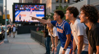 Everyone’s Outside Watching the Knicks