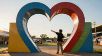 Populous creates heart-shaped gateway for World Cup fan area in Kansas City