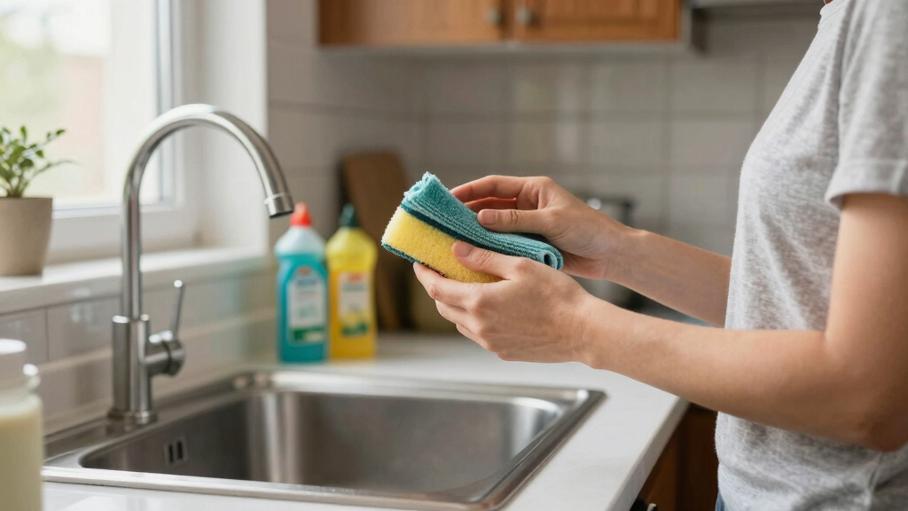 You be the judge: should my partner get rid of her old dishcloths and sponges?