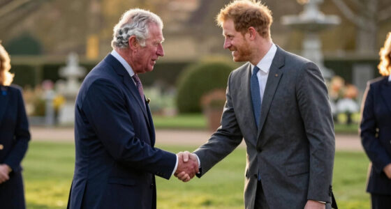 King Charles Prince Harry Meeting